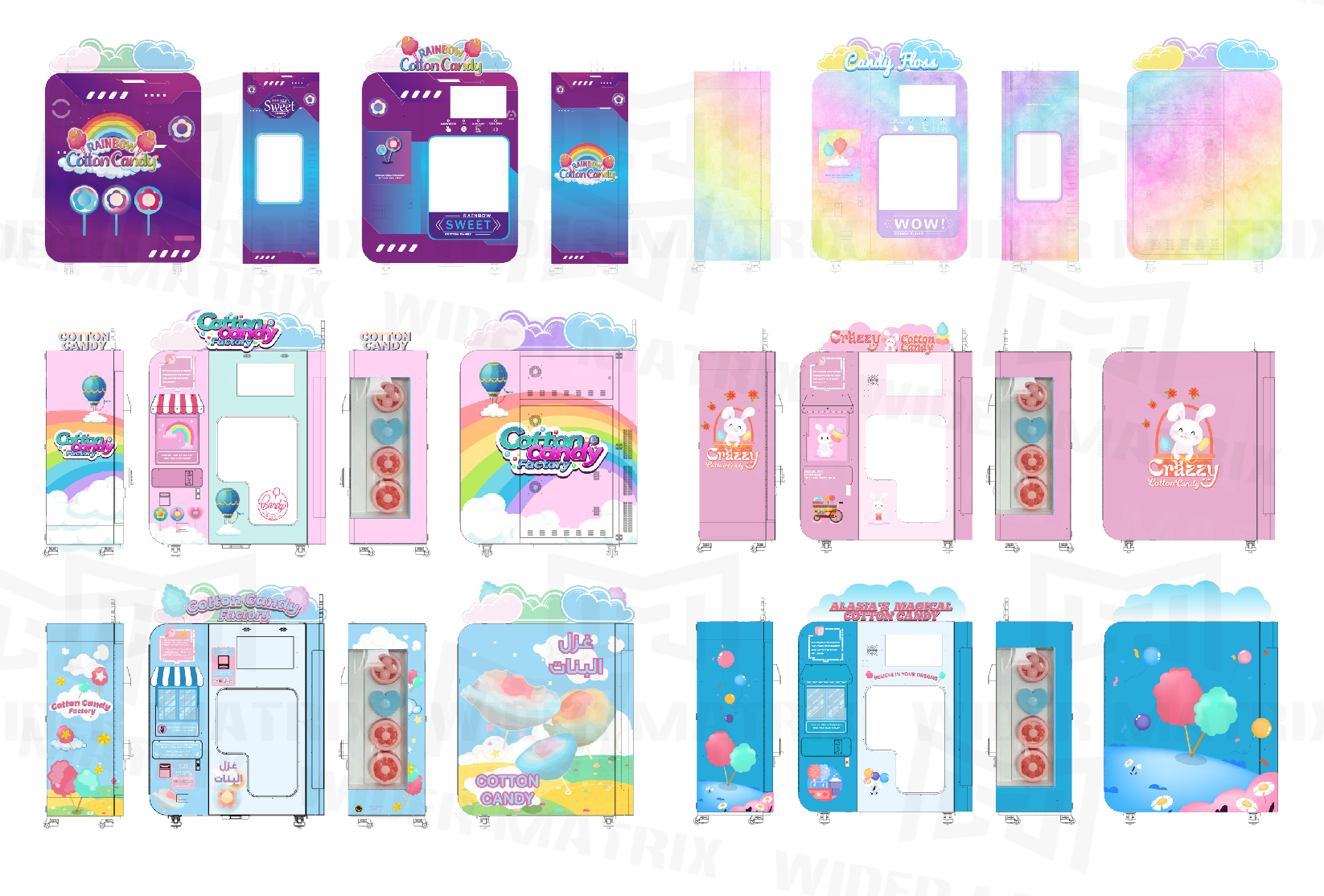 biggersourcing-_Machine_2022 New Style Full Automatic Commercial Cotton Candy Fairy Floss Vending Making Machine With Coin Bill credit card Acceptor_Provide you to purchase, logistics, monitoring, inspection, factories and other service providers in China_First1Open
